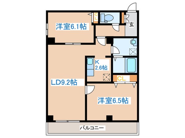 サイレンス八軒アネックスの物件間取画像